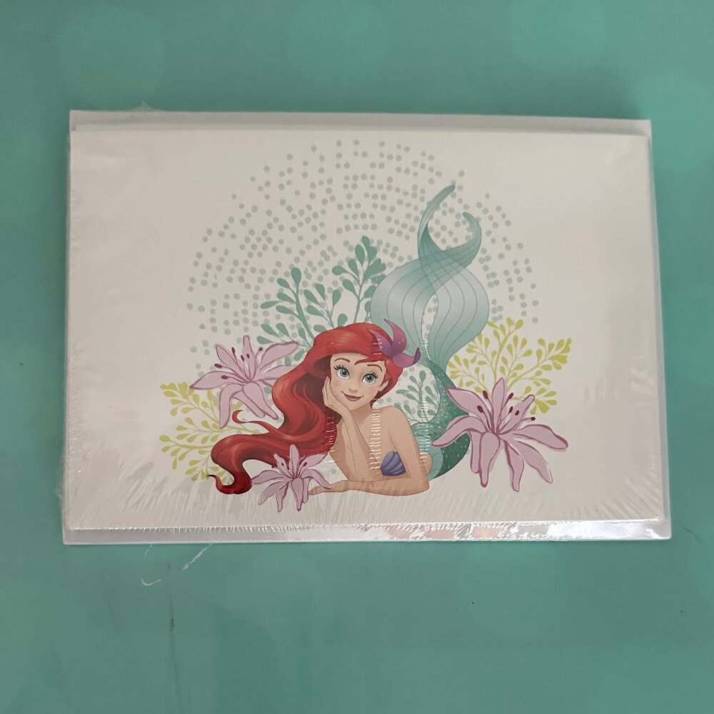 Disney's Little Mermaid Blank Greeting Cards with Envelopes Set